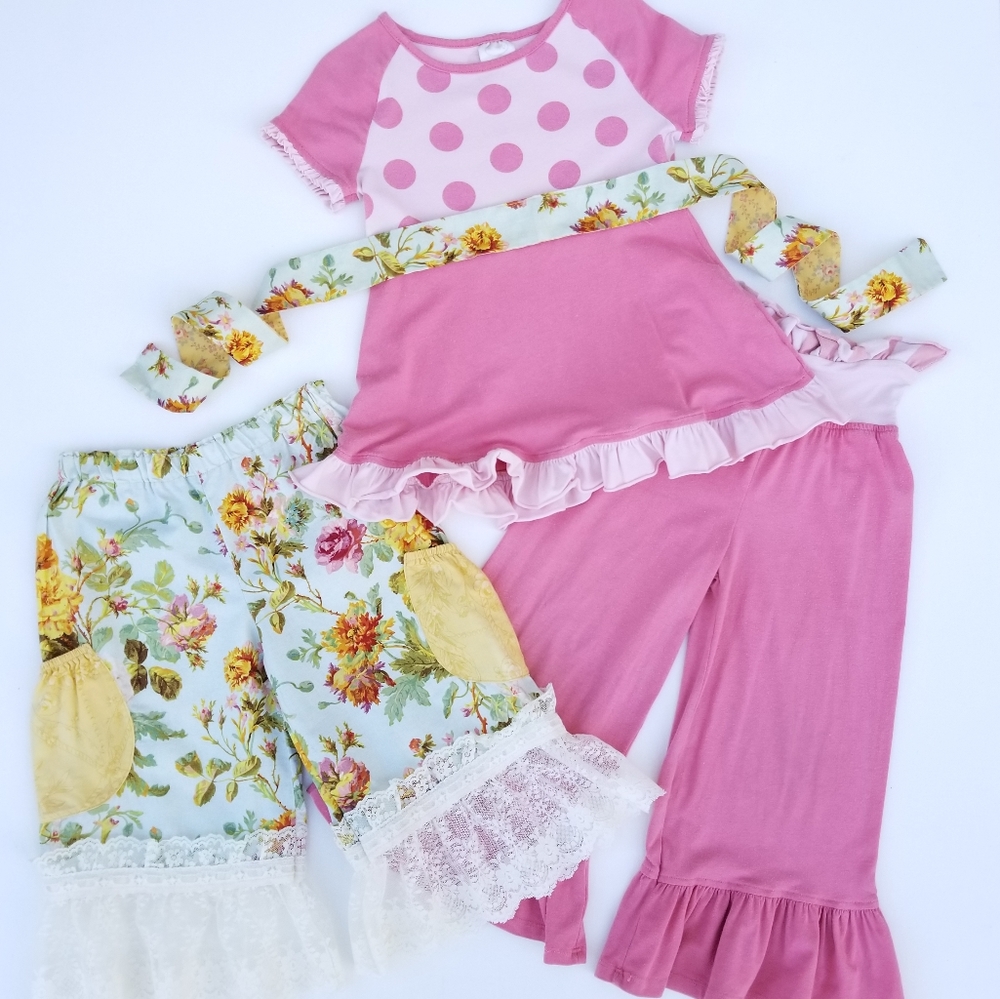 PERSNICKETY Boutique Lot Sugar Tunic Top Pants 4